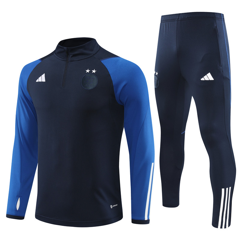 Algeria 23-24 Long Sleeve Training Set -Black and Blue